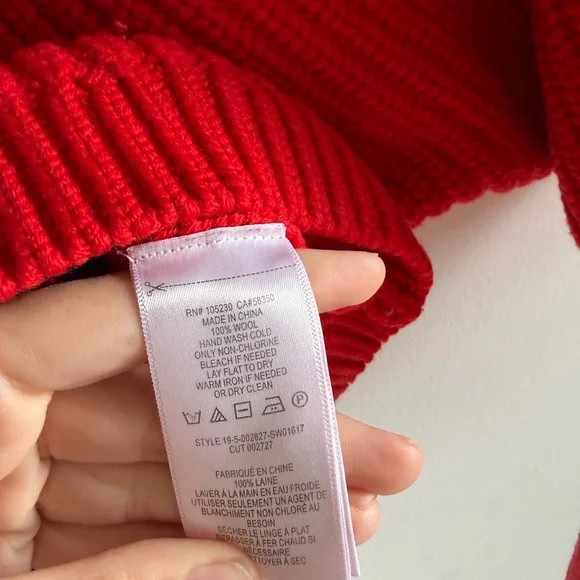 Equipment Vibrant Red Cowl Neck Sweater - Picture 7 of 11